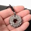Natural Black Obsidian Pixiu Safety Buckle Pendant Necklace for Men and Women