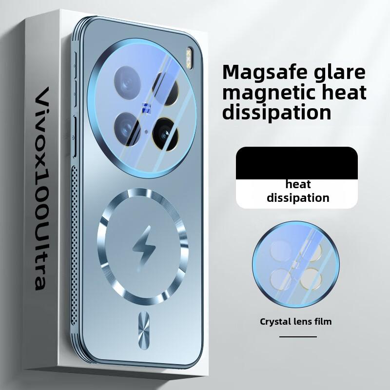 Vivox200 Phone Case, Vivox200pro, Mini Cover with Air Cushion, Magnetic Absorption and Heat Dissipation, New