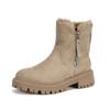 New Minimalist Snow Boots Women Winter Warm Fashionable Versatile Platform Boots Non-slip Short Plush Flats Suede Shoes