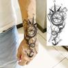 1 Foglio Tatuaggi Temporanei Vichingo Maori Drago Totem per Uomo Avambraccio Collo, Adesivi Tatuaggio Finti Temporanei Impermeabili Tatuaggi Realistici
