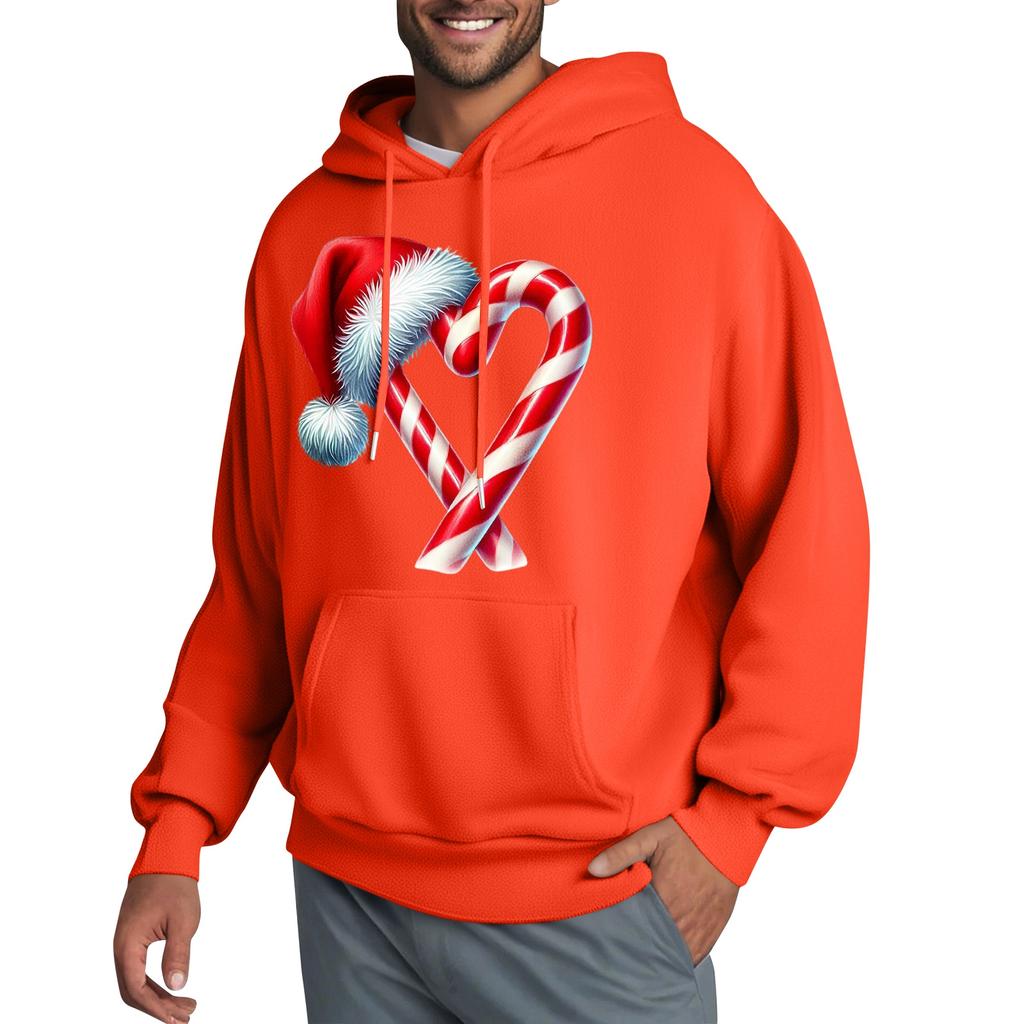 Men's Hooded Sweatshirt, Contrasting Color Sweatshirt, Sports   Casual Jacket
