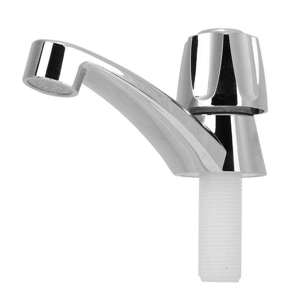 RV One Hole Bathroom Faucet Chrome Plated Single Handle Cold Water Wash Basin Faucet For Yacht Boat RV