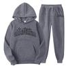New cross-border foreign trade pullover men's and women's same sports sweater set fashion sweater sweatpants fleece hoodie set