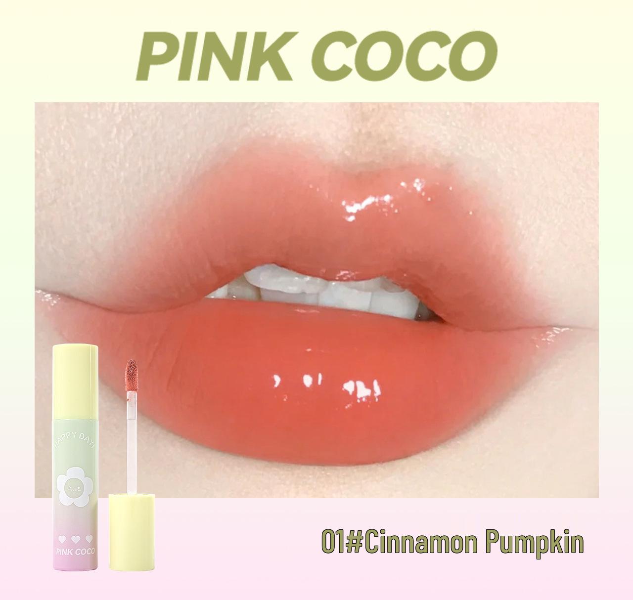

PINKCOCO Sweetheart Mirror Lip Glaze - Moisturizing, Hydrating Lip Tint for Students, Easy-to-Apply. 2.3g