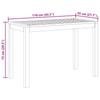 Garden Dining Table 110x55x75 Cm Solid Acacia Wood