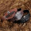 Medieval Embossed Leather Headband Men Medieval Leather Headpiece Medieval Outfit Accessories for Halloween Cosplay
