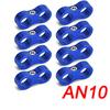 8Pcs Universal Aluminum AN4 AN6 AN8 AN10 AN12 Car Billet Oil Fuel Water Hose Tube Seprator Divider Clamp Line Separator Bracket