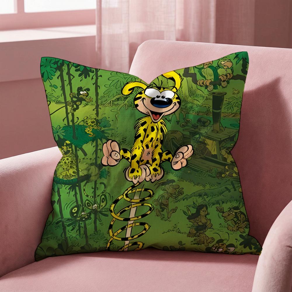 M-Marsupilami CARTOON Kissenbezug Mehrzweck-Kissenbezug für Zuhause & Auto - Wendbar, Weich & Langlebig für den täglichen Gebrauch