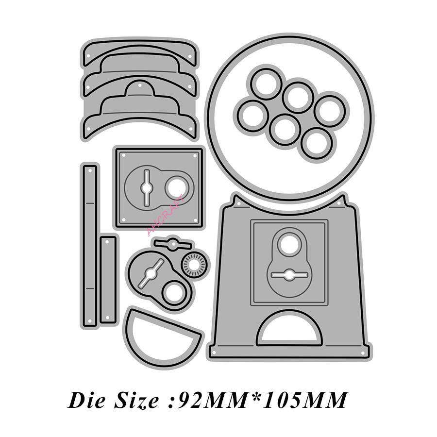 5583 Штамп-высечка для лотерейного аппарата из углеродистой стали для DIY, Новое поступление Август 2023 92*105mm, 21g/set