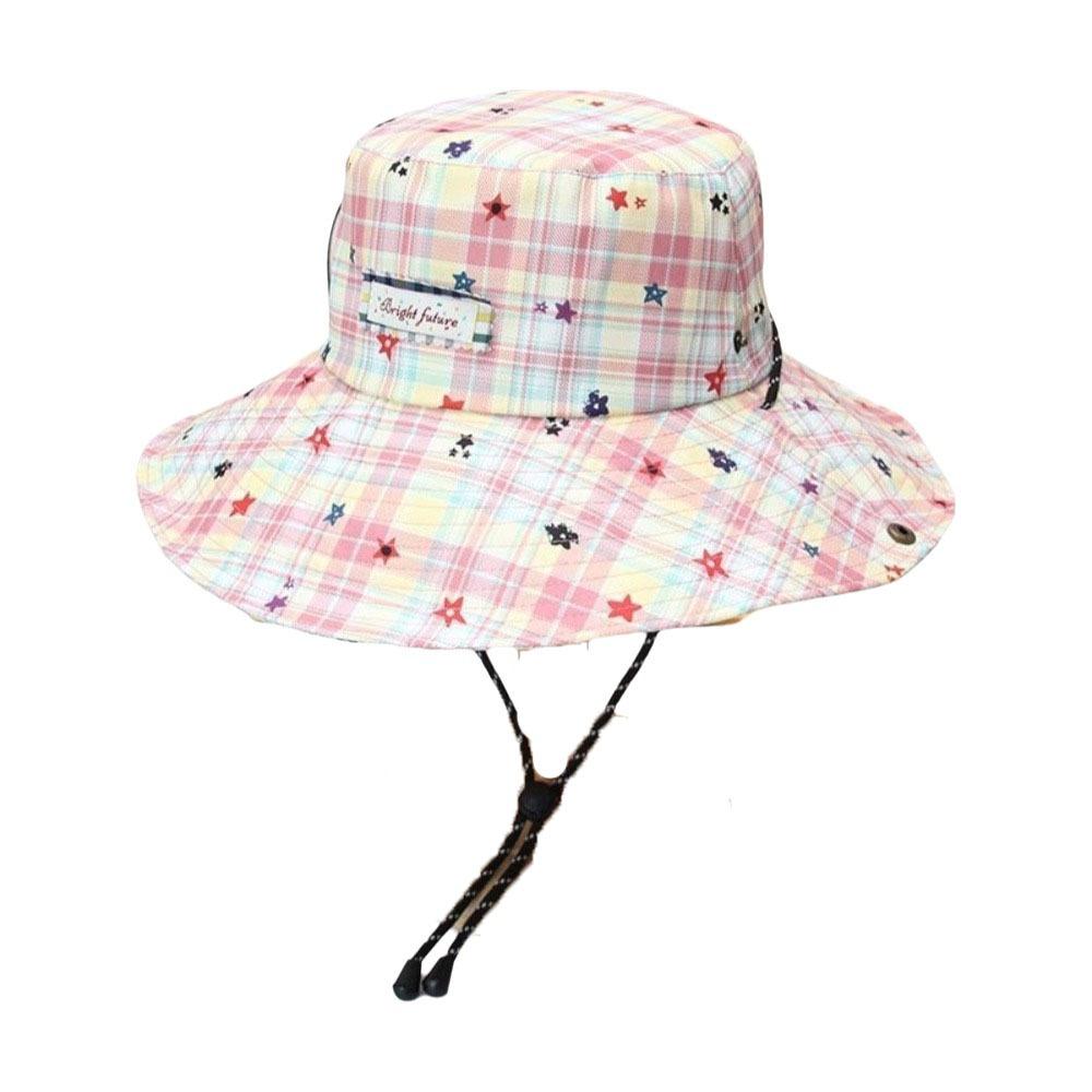 Sun Protection Plaid Fisherman Hat Wide Brim Sunscreen Bucket Hat Casual Women Sun Hat  Travel