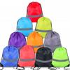 Waterproof Drawstring Gym Backpack 210D Polyester Fitness Handbag Nylon Sports Shoulder Bag  Travel