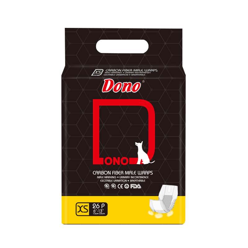 DONO Disposable Male Dog Diapers with Sanitary Napkins, Medium Size Pee Pads