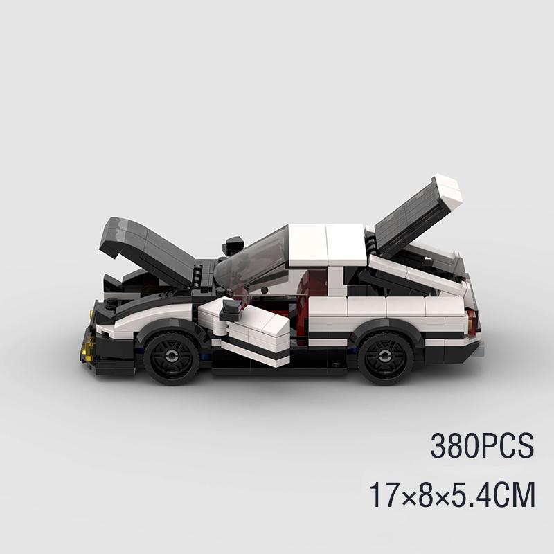 Moc City Speed Car Rally Sport Vehicle Racer ae86 M8 Model Building Blocks R34 Racing Super Technique Brick Christmas Gift