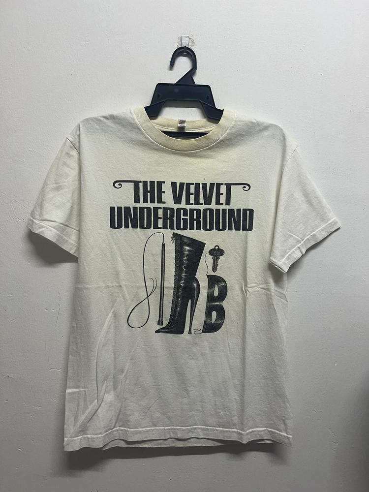 The Velvet Underground Lou Reed Boots Of Leather Band Unisex T-shirt L