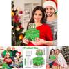 Christmas Theme Party Decor Gift Box With Green Gradient Christmas Tree Design For Holiday Celebrations