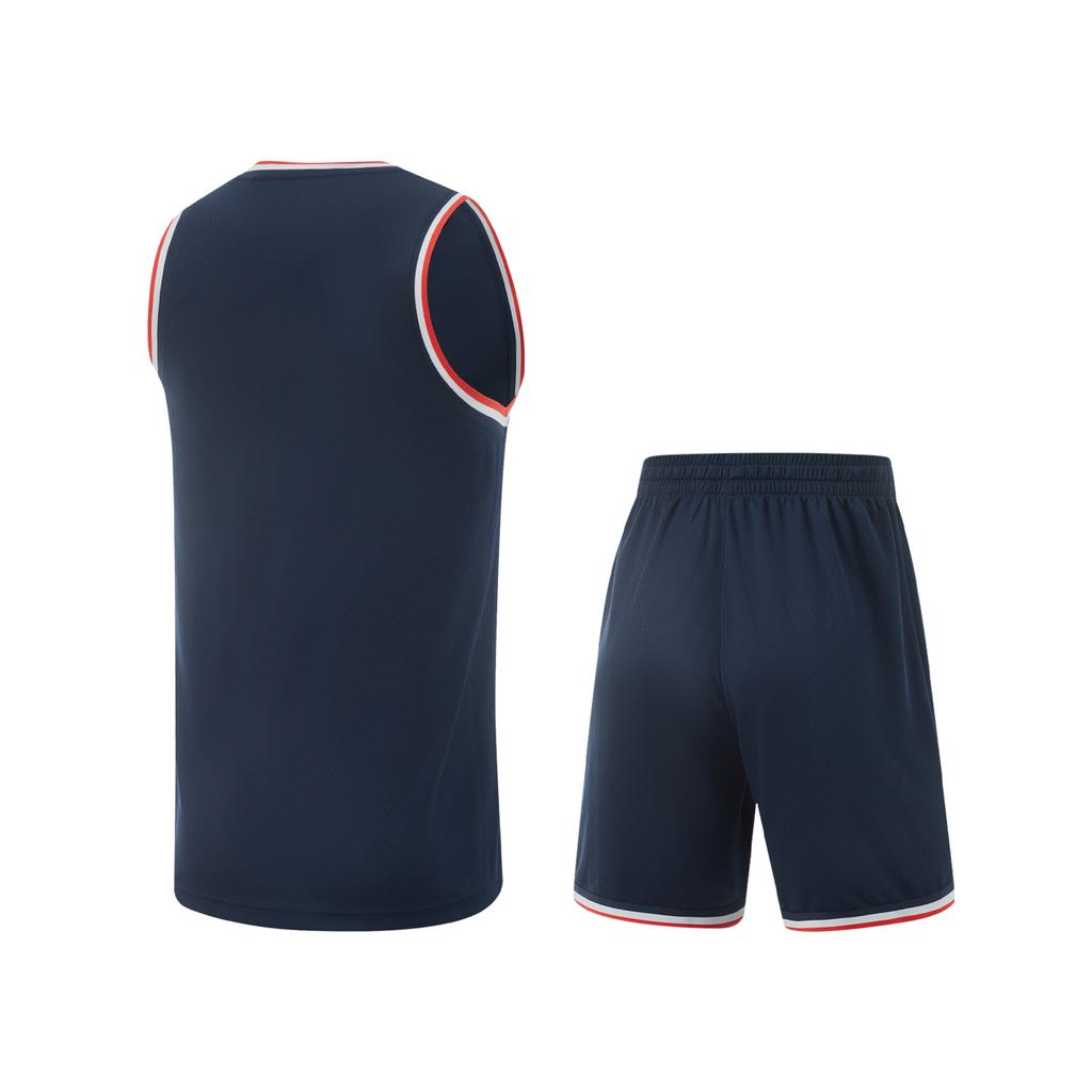 Li Ning Professional Basketball Collection Basketball Suit Men's Guangdong Blue AATV001-1