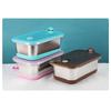 Food Grade SS304 Stainless Steel Lunch Box Air Tight Sealed Food Storage Containers Multifunctional Fresh Bento Box