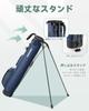 RIOROO Golf Stand Club Holds Automatic Stable 3 Large Capacity 3 Includes Cooler Suitable for Beginners and Unisex Bag, Self-Standing Case/Caddy Bag,