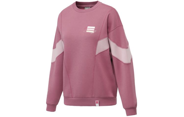 Li Ning Sweatshirts Women s Rose Red Crew Neck Moderate Regular AWDR012-4 S