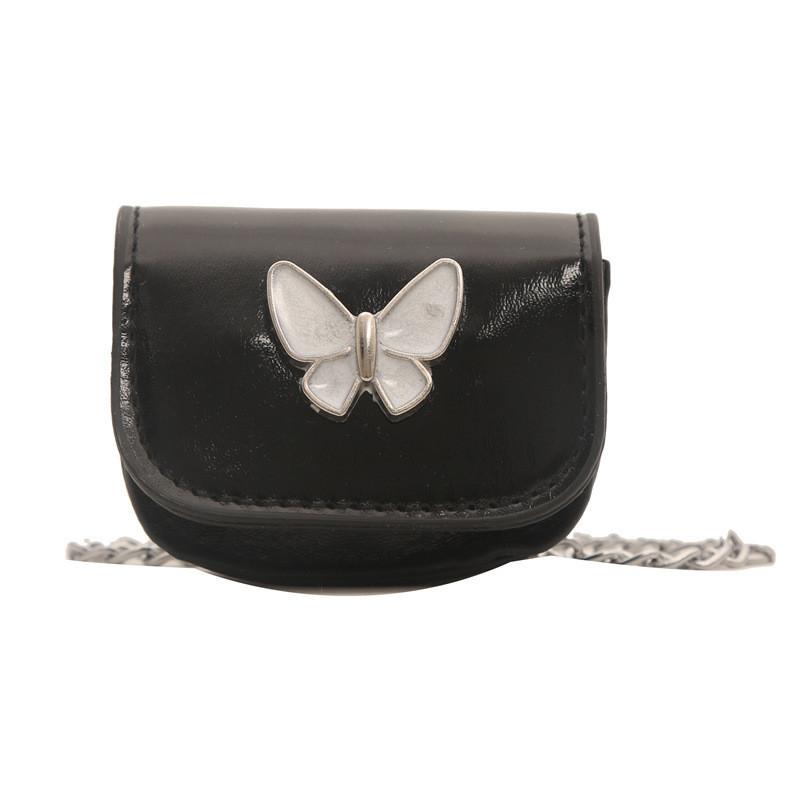 

Стильная маленькая сумка через плечо 2024 Лето Новинка Яркий ПУ Материал Седельная сумка чёрный