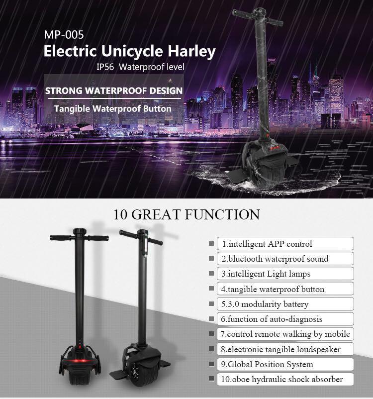 Xiaomi Brother MP005 Carbon Fiber Electric Wide Tire Unicycle Scooter for Adults