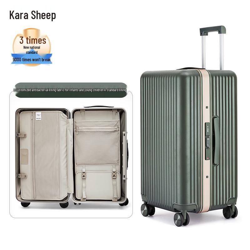 KALA·Y 20-inch Rubik s Cube Aluminum Frame Carry-On Suitcase