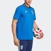 Adidas Italy Team Casual Sport Polo Shirt Short Sleeve Men Tops Blue HT2181