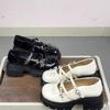 French Hepburn Style Small Leather Shoes Women's Early Spring New Muffin Platform Big Head Shoes Bow Single Shoes