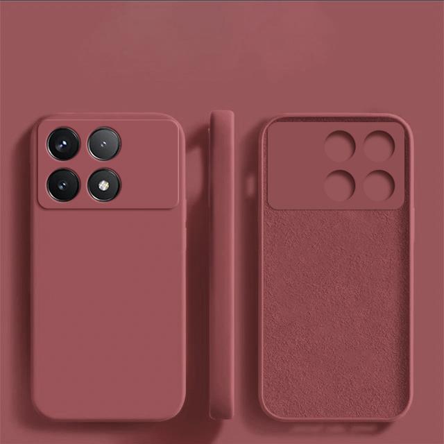 For Poco X6 X 6 Pocox6 Pro 5G Case Luxury Liquid Silicone Phone Cases For Xiaomi Poco X6 X 6 Pro Pocox6 Pro 5G Shockproof Soft Cover