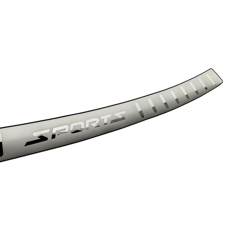 Per Volkswagen TIGUAN rivestimento del bagagliaio protezione paraurti posteriore accessori auto adesivi battitacco battitacco in acciaio inossidabile 2017