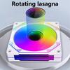 Advanced Cooling 120mm PWM PC Fan with ARGB Lighting, Infinitys Mirror for Desktops and Workstations
