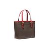 Michael Kors Mk Jet Set Borsa a Tote in Pelle con Logo da Donna Borse a Tote Marrone Scuro Rosso Fuoco 35T9GTVT0B-FLAME