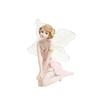 Flower Fairy Figure Figurine Lovely Desktop Ornament Fairy Statue Sculpture Creative for Bookshelf Cabinets House Bedroom Gift