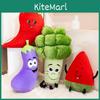 Buntes Cartoon-Gemüse-Plüschtier-Set mit niedlichen Wassermelonen-, Brokkoli- und Paprika-Designs für die Kinderzimmerdekoration und zum Kuscheln
