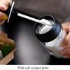 Salt Shaker Seasoning Organizer Container Boxes with Moisture-proof Lid Spoon Household Spice Storage Jars Kitchen Acceesories