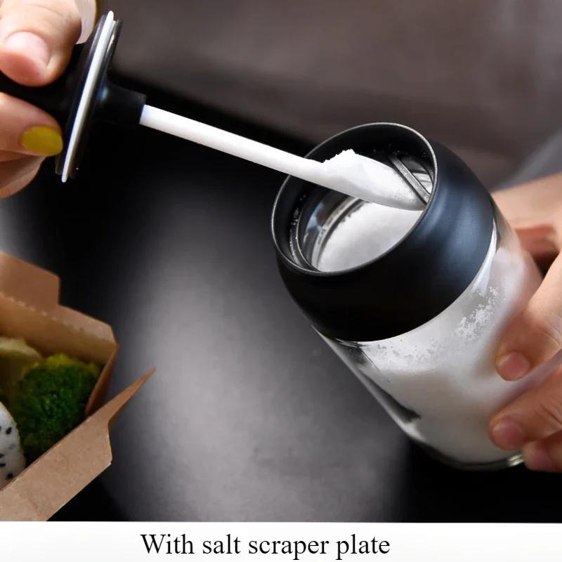 Salt Shaker Seasoning Organizer Container Boxes with Moisture-proof Lid Spoon Household Spice Storage Jars Kitchen Acceesories