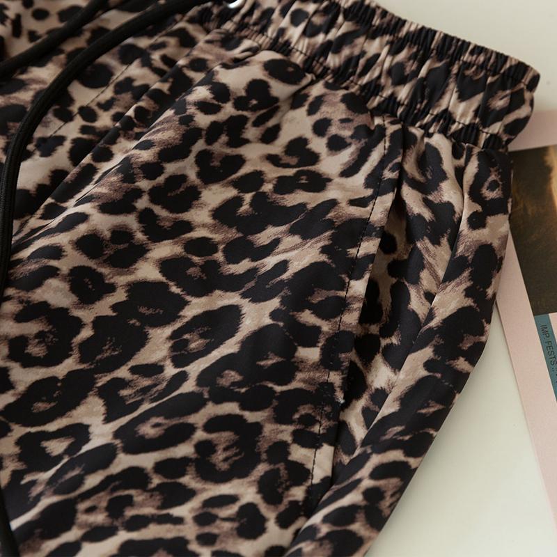 Sommer-Strandshorts für Herren in Übergröße, elastische Taille, Leopardenmuster, lässige Shorts für den Sommer