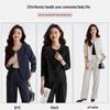 Women's Elegant Short Blazer & Straight Pants Set