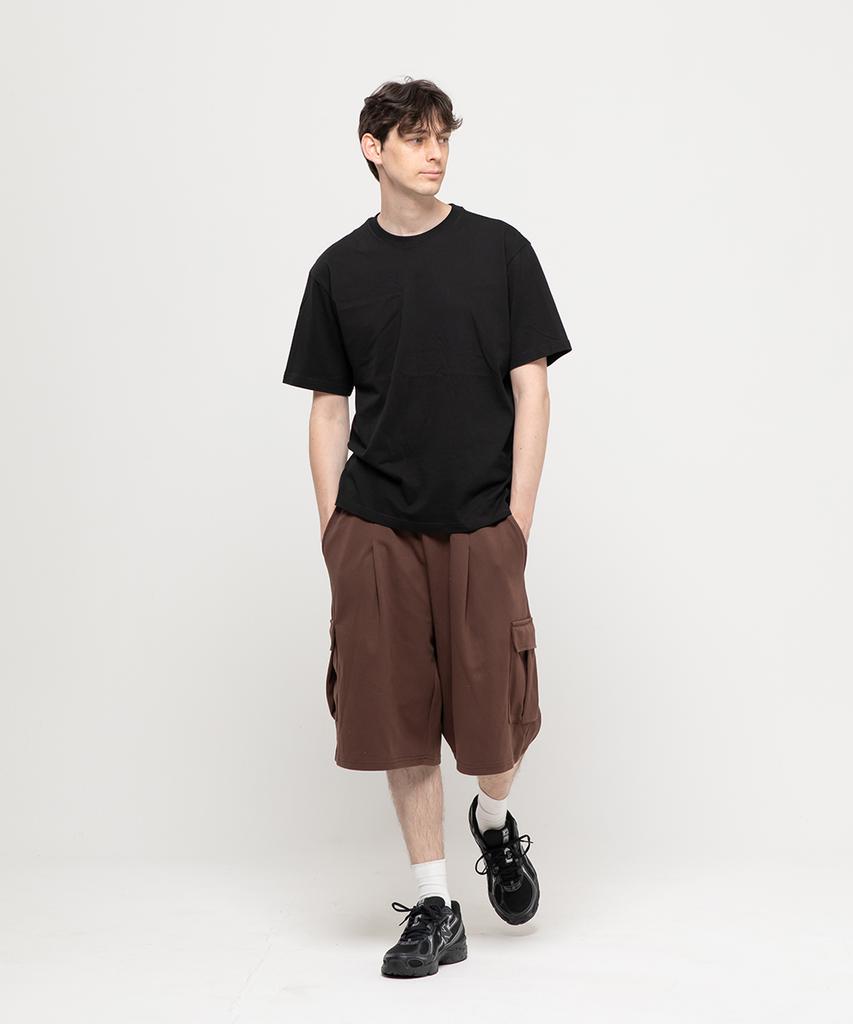CHAMBROS [2-Pack] Cargo Pocket One-Pleat Bermuda Sweat Shorts