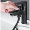 Xxx Brass Bathroom Basin Faucet Black Single Handle Tap Sink Faucet Mixer with Shower Head Hot and Cold Water Faucets Mixer Tap