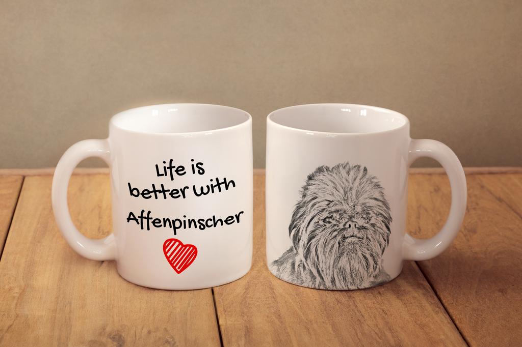 Affenpinscher, Affen, Affie - cup with a dog, cup with a photo, personalized gift from the Art-Dog brand