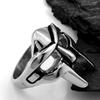 Anello regolabile con giuntura vintage Goth Mf Doom Mask per uomo Gladiatore Punk Faraone egiziano Anello aperto maschile Gioielli