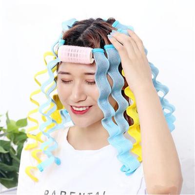 12 piezas Rizador de Pelo Sin Calor Rulos para el Pelo Sin Calor Rizos Suaves Varilla Rizadora Rulos Palitos Varillas para Perm Moldeadores de Ondas Herramientas para Peinar el Cabello
