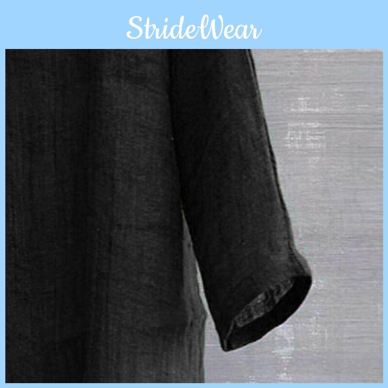 Premium Men's Linen Long Sleeve Shirt For Summer With Cool Loose Casual Design M-3xl