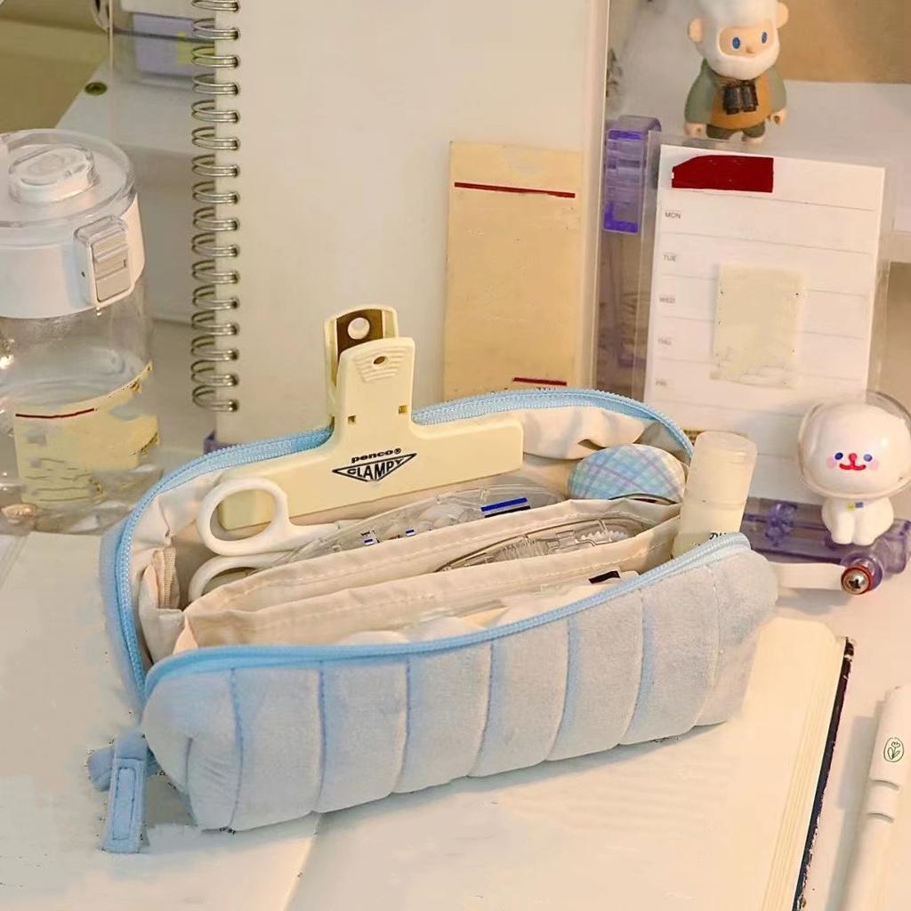 Cloud Bread Pencil Case Simple Yet Stylish Suitable for Women Without Collision Large Capacity Stationery Box