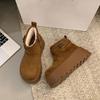 Big-headed Birkenstock Martin Short Boots, Small Snow Boots, Thick-soled Heightening Women's Winter Velvet Cotton Boots