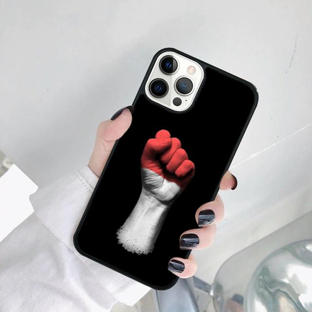 Indonesia Flag Phone Case Cover For iPhone 17 Air 11 12 13 15 16 14 Pro MAX Plus
