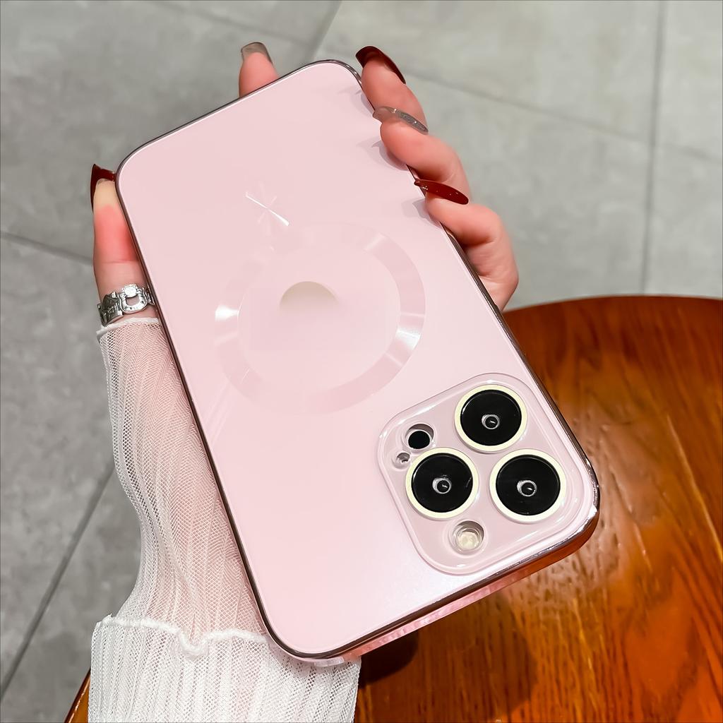 Applicable To IPhone 15 Matte AG Magnetic Suction Phone Case Apple 15 Promax with Lens Film 14 Anti-fall Protection Case