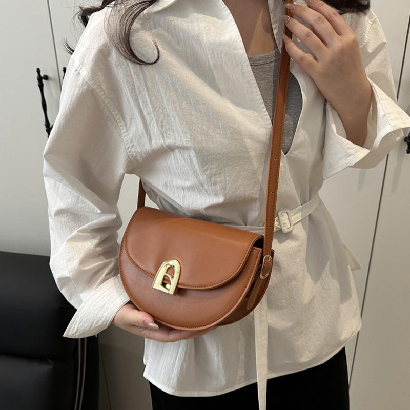 Retro Commuting Handbag Women High-end Saddle Bags Casual Versatile Single Shoulder Crossbody Bag For Daily Use CLE