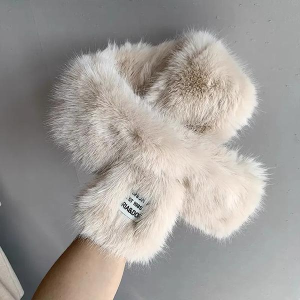 

WTEMPO Однотонные зимние теплые плюшевые шарфы женские утолщенные ветрозащитные холодостойкие универсальные повседневные шарфы One Size бежевый